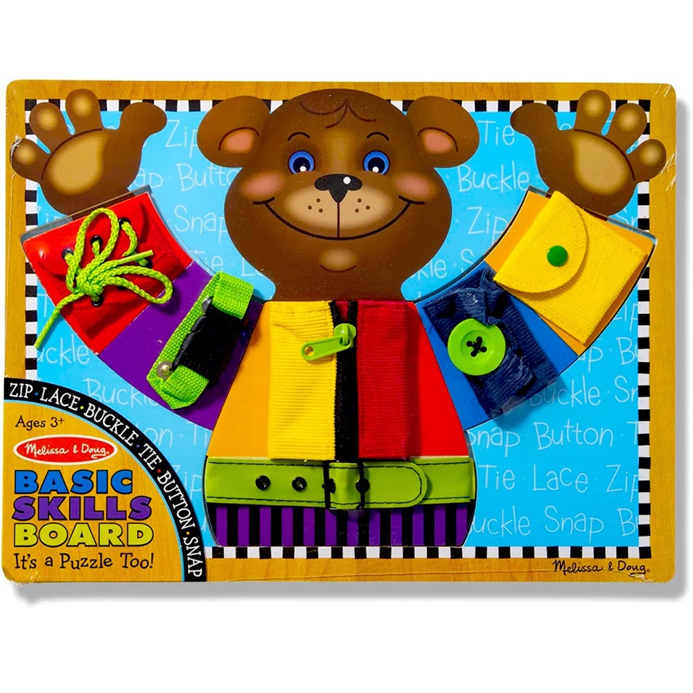 Melissa & Doug 🐻 Bear Basic Skills Puzzle Board
